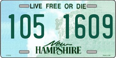 NH license plate 1051609