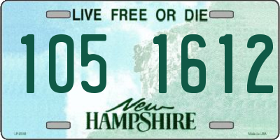 NH license plate 1051612