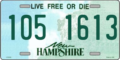 NH license plate 1051613