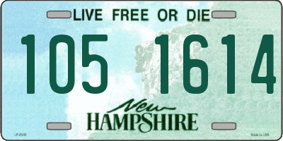 NH license plate 1051614