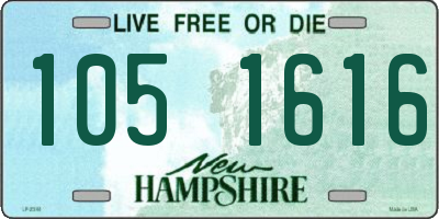 NH license plate 1051616