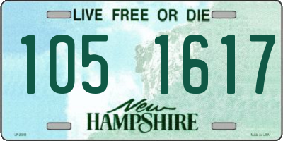 NH license plate 1051617