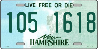 NH license plate 1051618