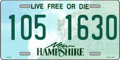 NH license plate 1051630