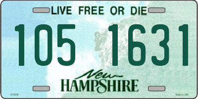 NH license plate 1051631