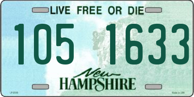 NH license plate 1051633