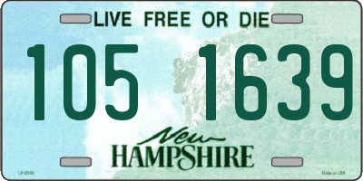 NH license plate 1051639
