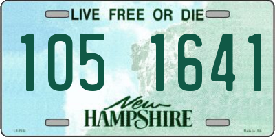NH license plate 1051641