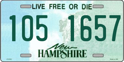 NH license plate 1051657