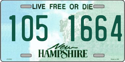 NH license plate 1051664