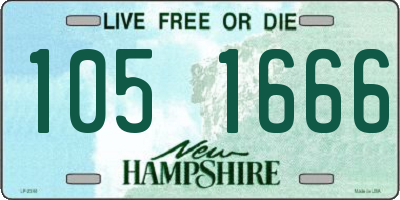 NH license plate 1051666