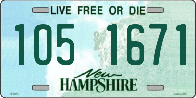 NH license plate 1051671