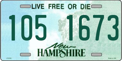 NH license plate 1051673