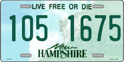 NH license plate 1051675