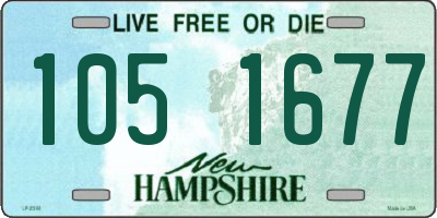 NH license plate 1051677