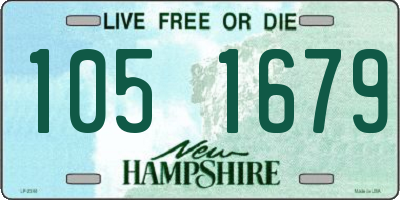 NH license plate 1051679
