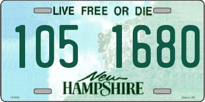 NH license plate 1051680