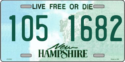 NH license plate 1051682