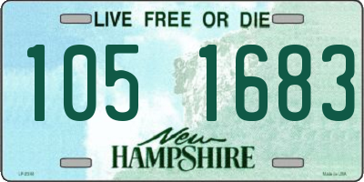 NH license plate 1051683