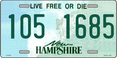 NH license plate 1051685