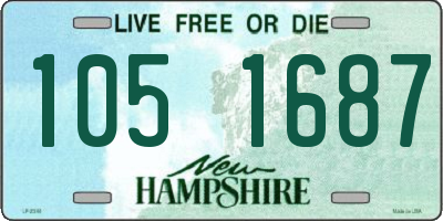 NH license plate 1051687