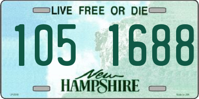 NH license plate 1051688