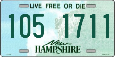 NH license plate 1051711