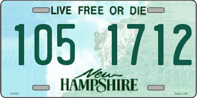 NH license plate 1051712