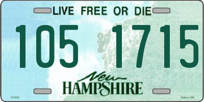 NH license plate 1051715