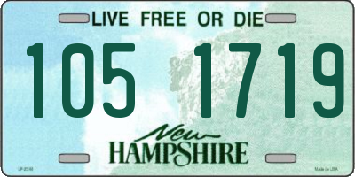 NH license plate 1051719