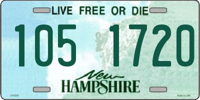 NH license plate 1051720