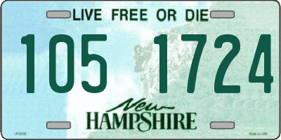 NH license plate 1051724