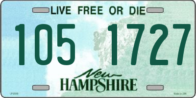 NH license plate 1051727