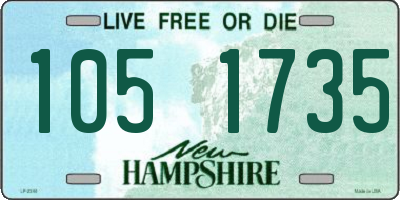 NH license plate 1051735