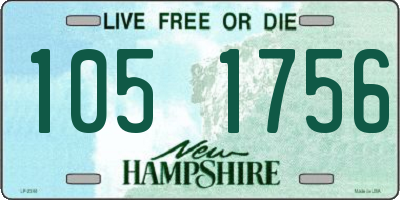 NH license plate 1051756