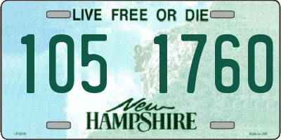 NH license plate 1051760