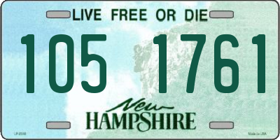 NH license plate 1051761