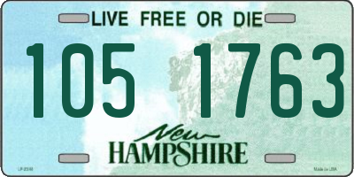NH license plate 1051763