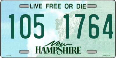 NH license plate 1051764
