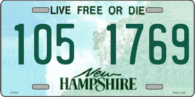 NH license plate 1051769