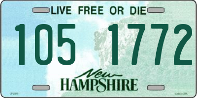 NH license plate 1051772