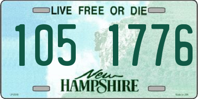 NH license plate 1051776
