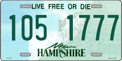 NH license plate 1051777