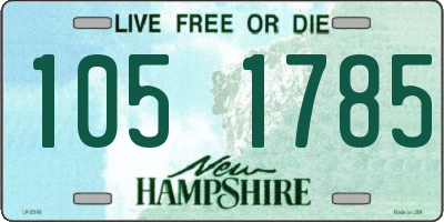 NH license plate 1051785