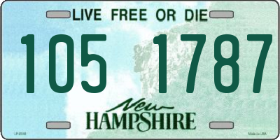 NH license plate 1051787