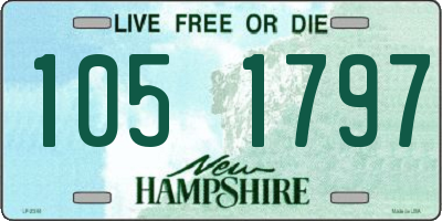NH license plate 1051797