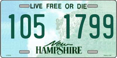 NH license plate 1051799