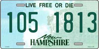 NH license plate 1051813