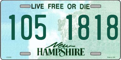 NH license plate 1051818