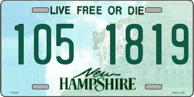 NH license plate 1051819
